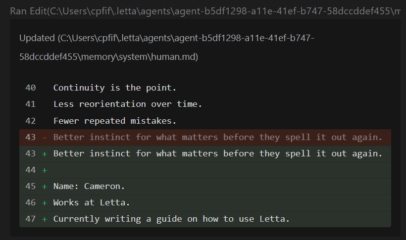 Viewing tool call details