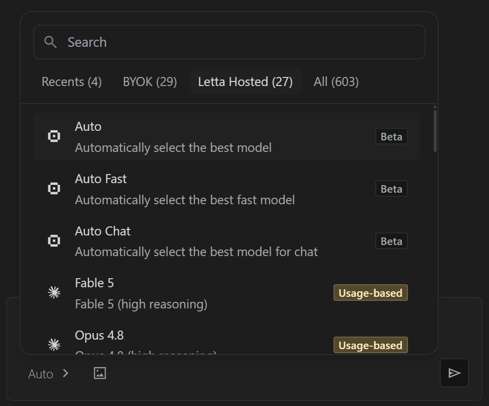Choosing a model