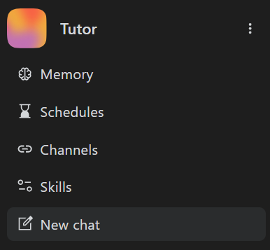 New chat button
