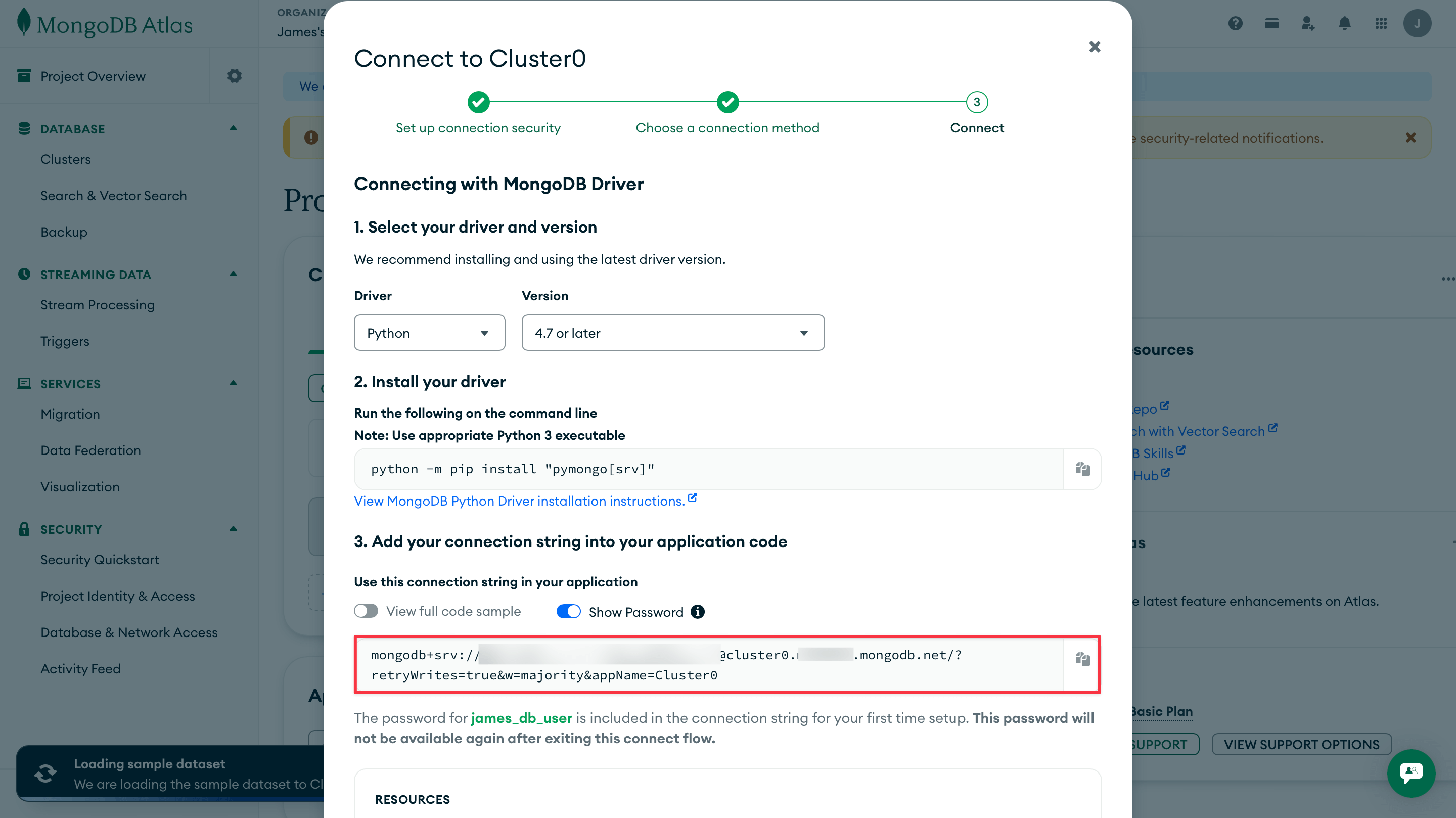 MongoDB Connection String